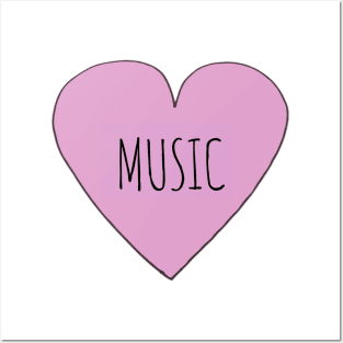 MUSIC LOVE Posters and Art